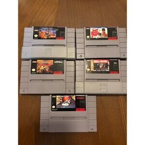 Super Nintendo Video Games Bundle